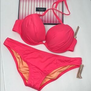 🔥VICTORIA SECRET SWIMSUIT SET 34D / Large New